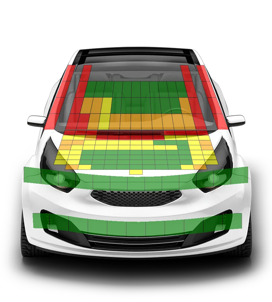 Crash test diagram