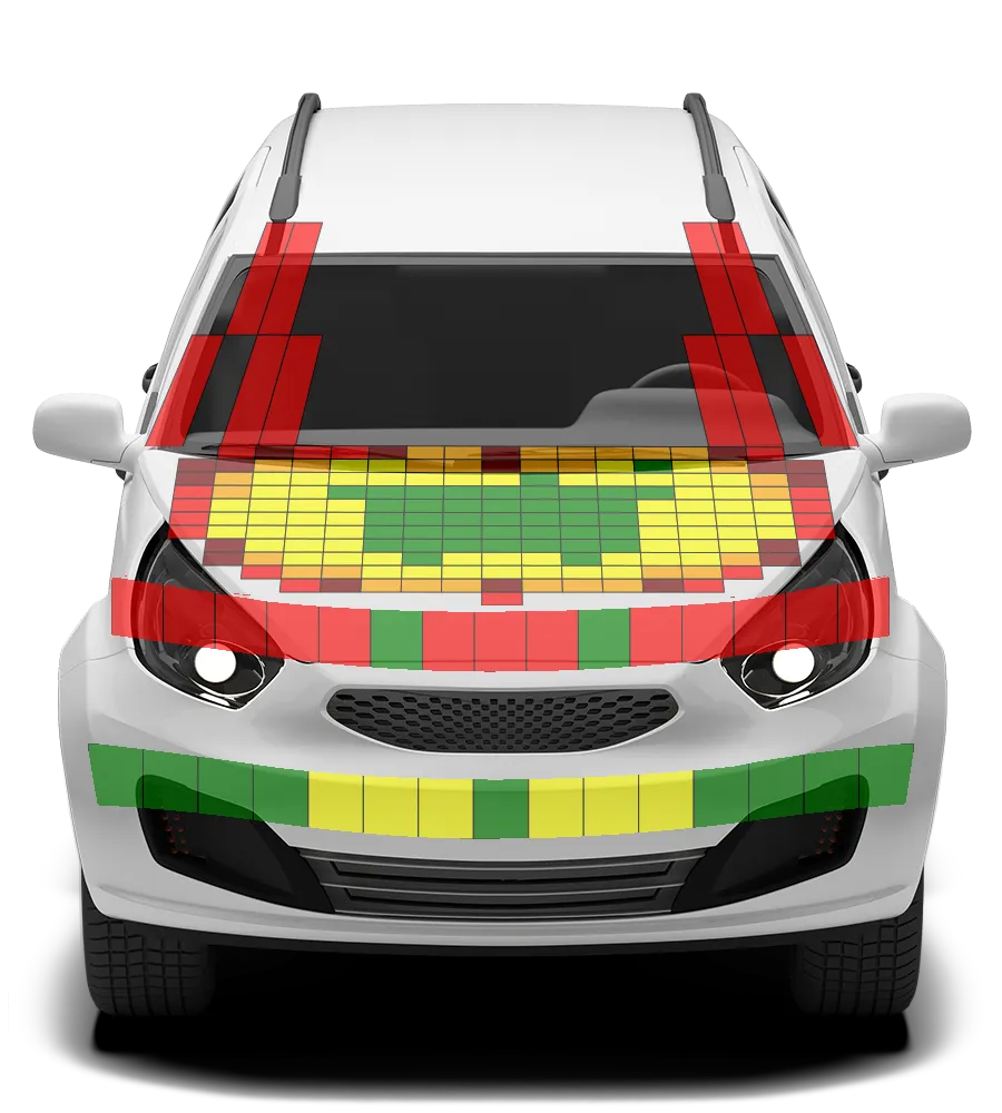 Crash test diagram