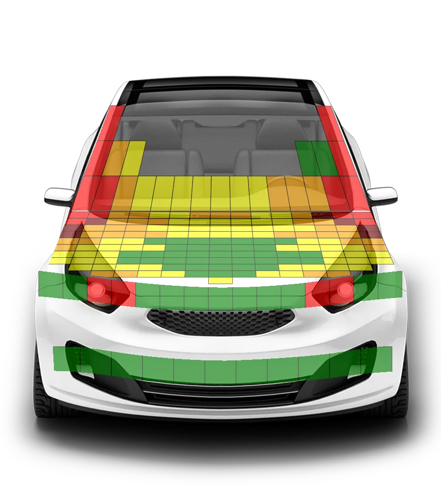 Crash test diagram