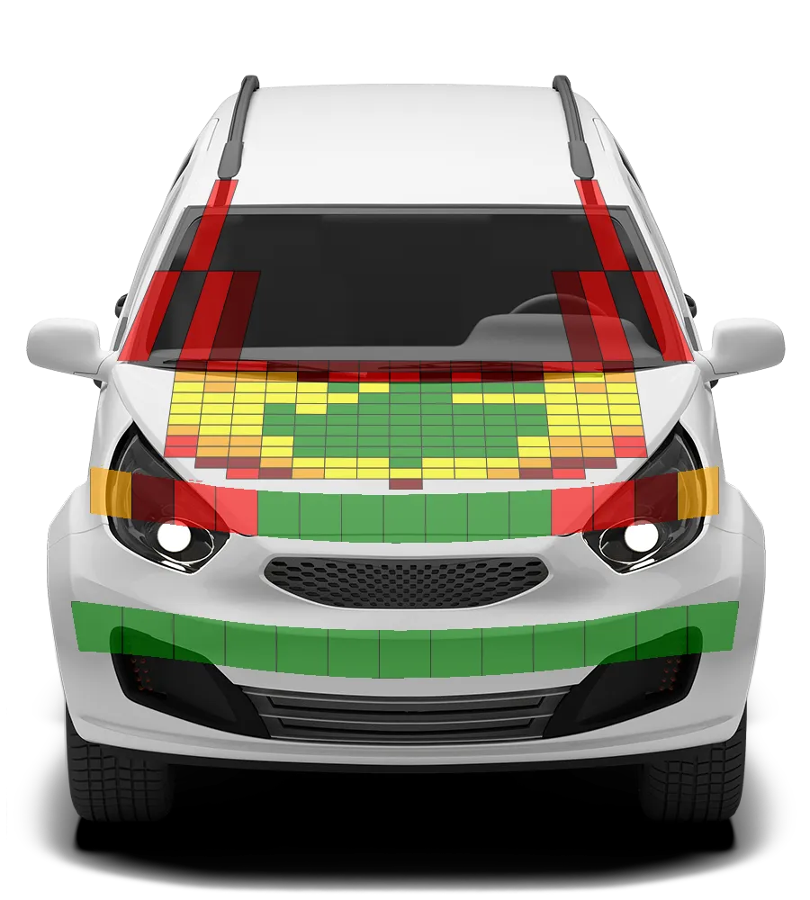 Crash test diagram