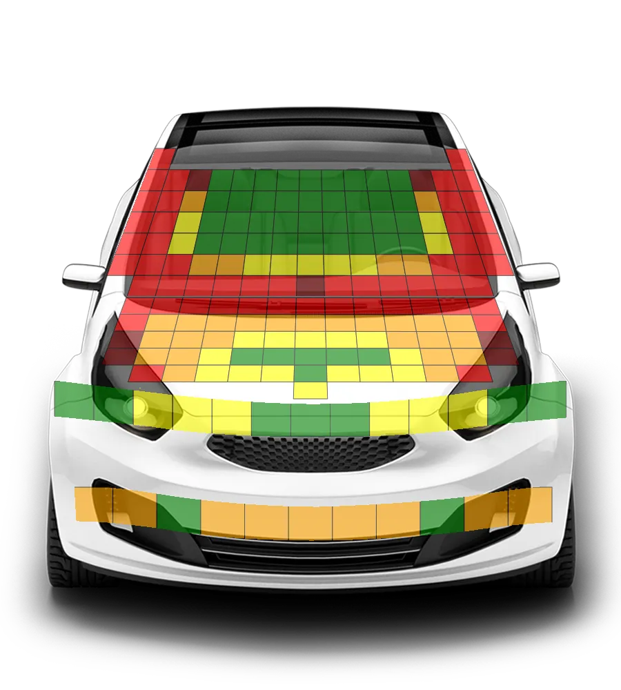 Crash test diagram