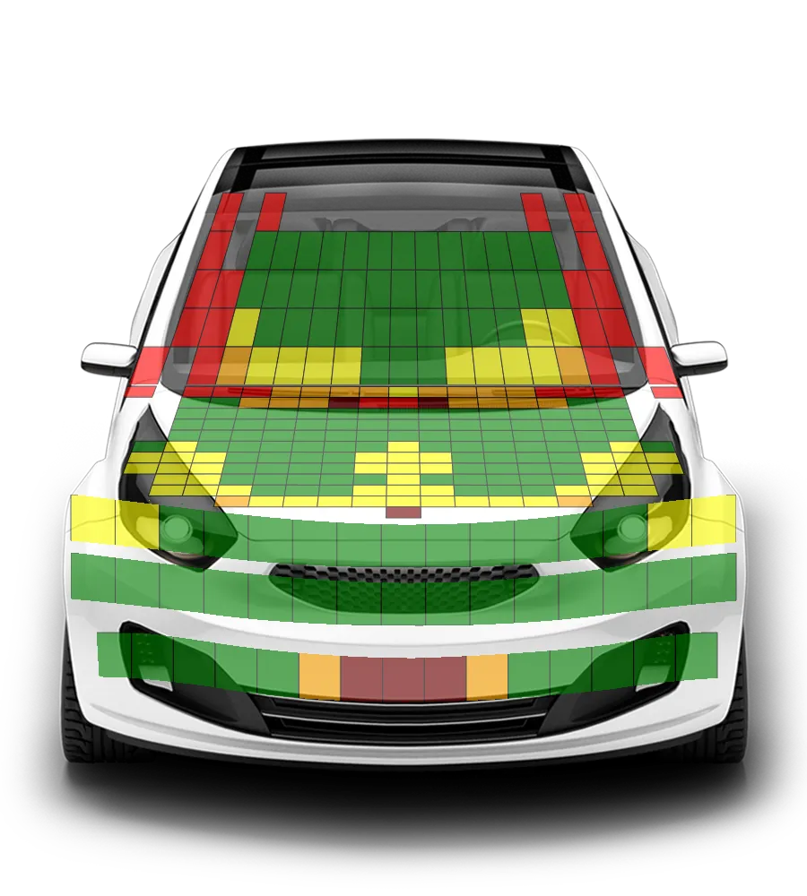 Crash test diagram