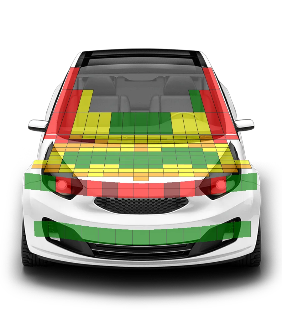 Crash test diagram