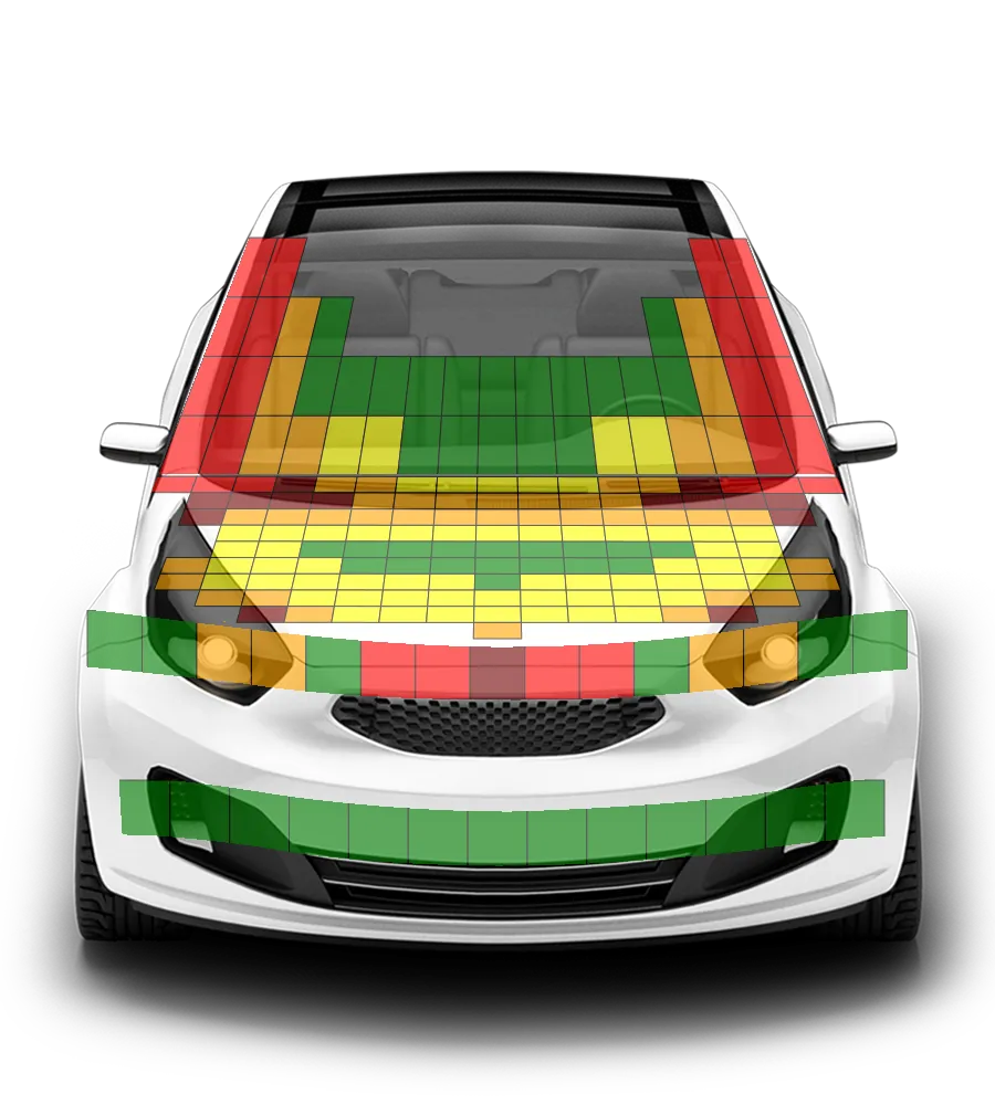 Crash test diagram