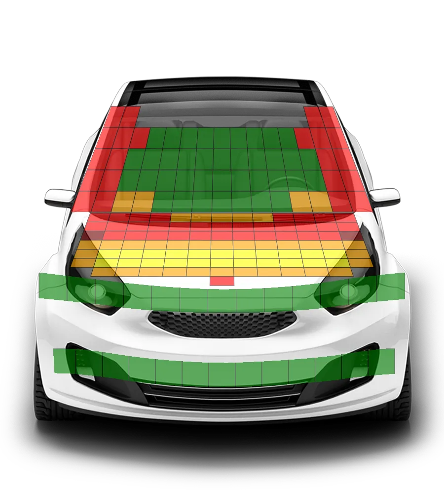 Crash test diagram