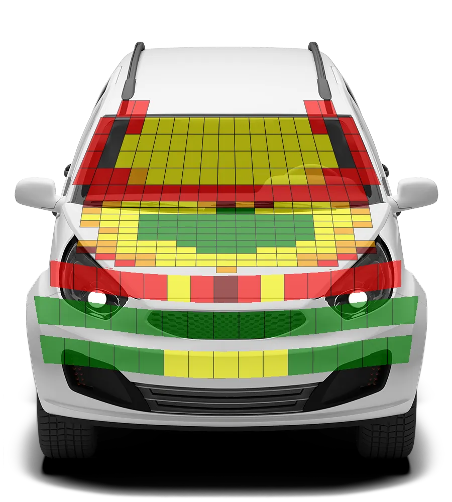 Crash test diagram