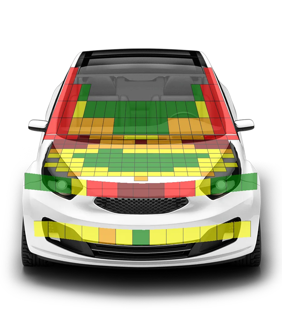 Crash test diagram