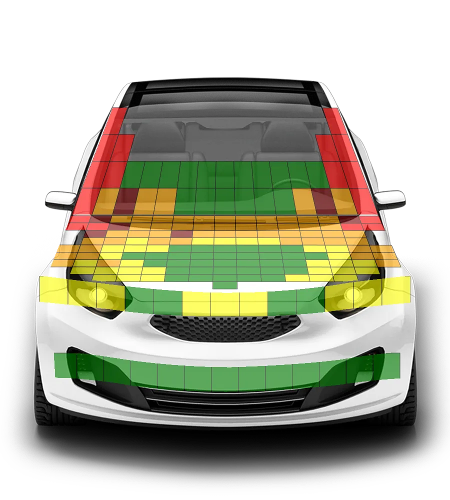 Crash test diagram