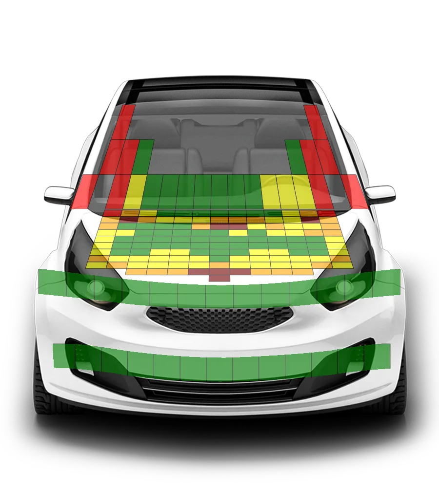 Crash test diagram