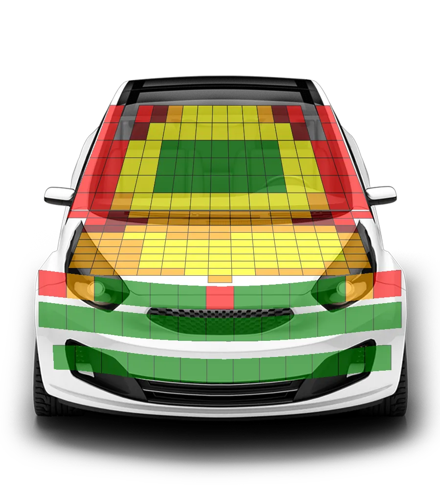 Crash test diagram