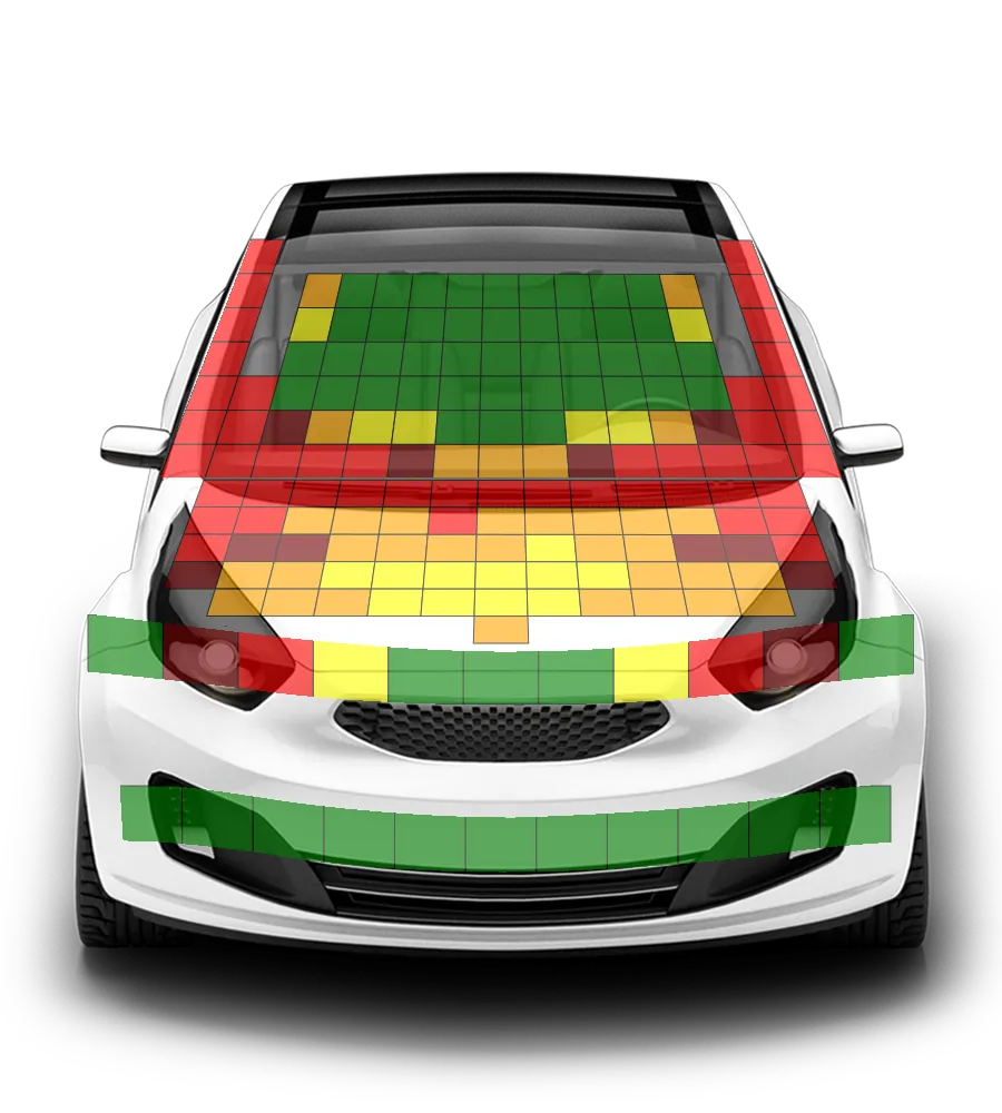 Crash test diagram