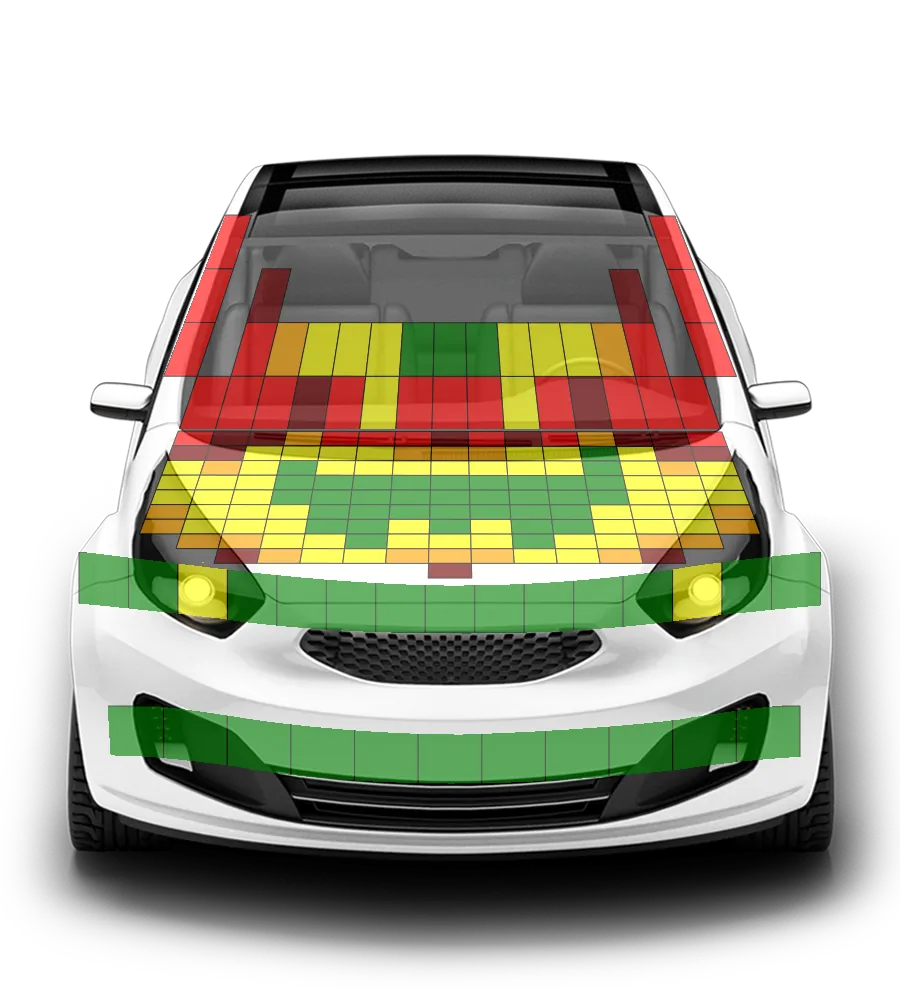 Crash test diagram