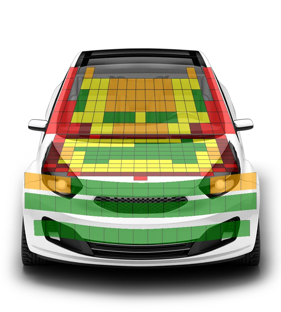Crash test diagram