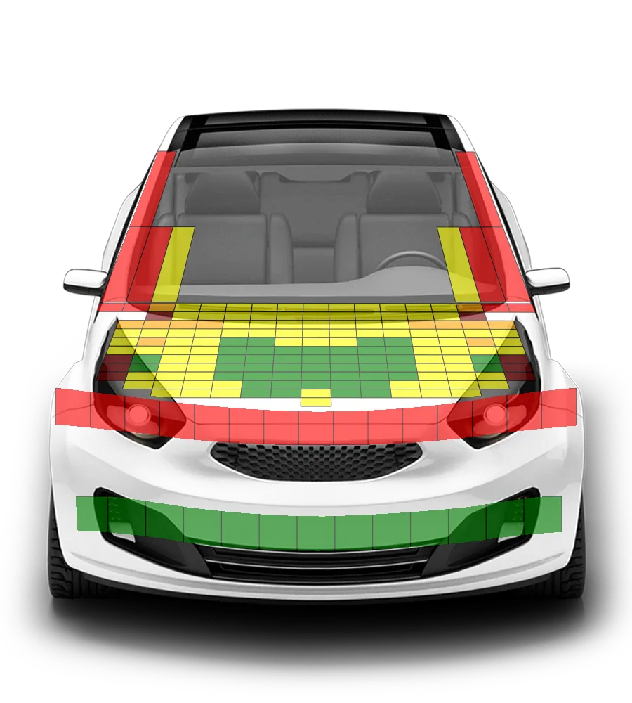 Crash test diagram