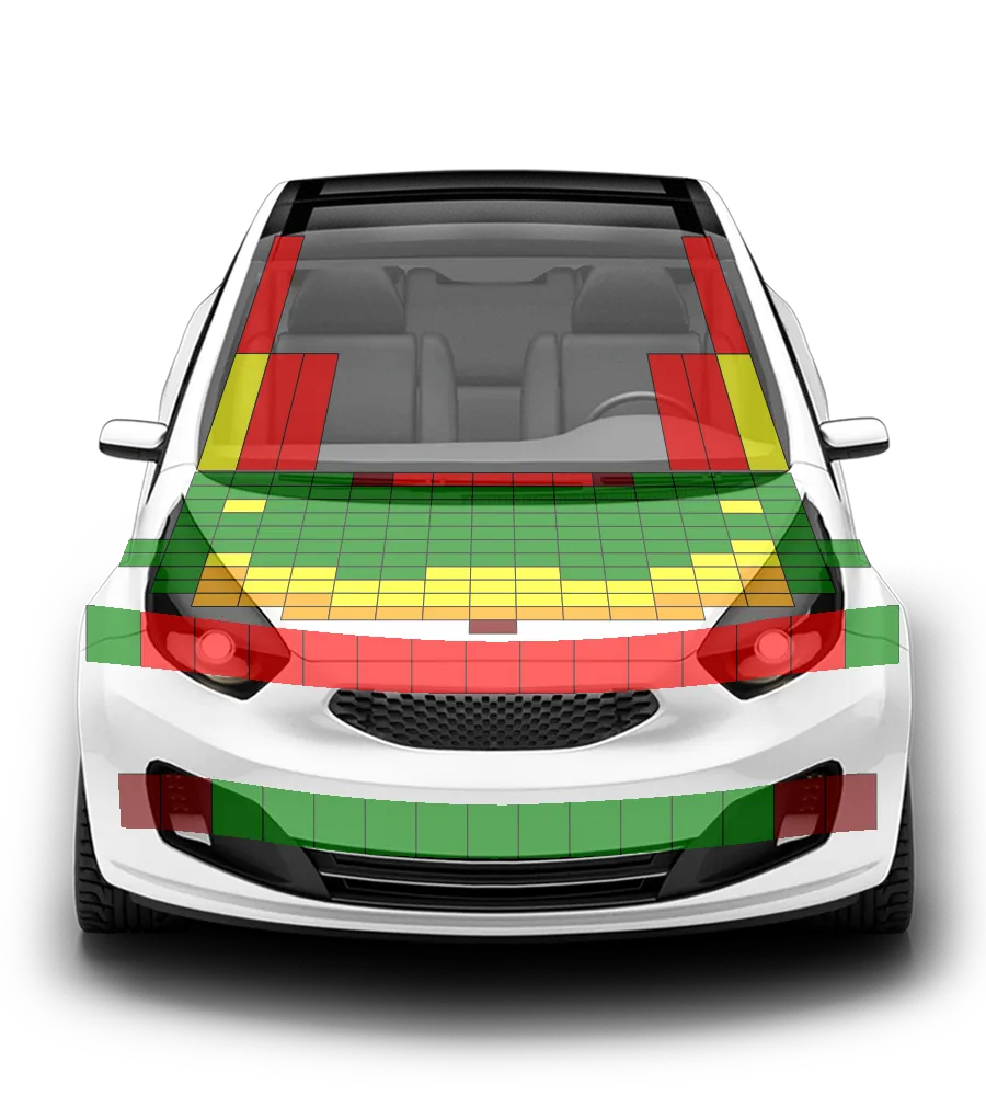 Crash test diagram