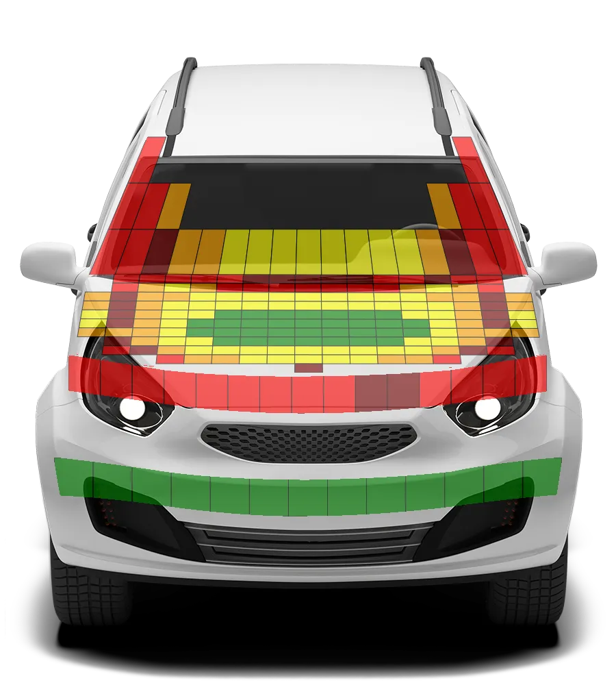 Crash test diagram