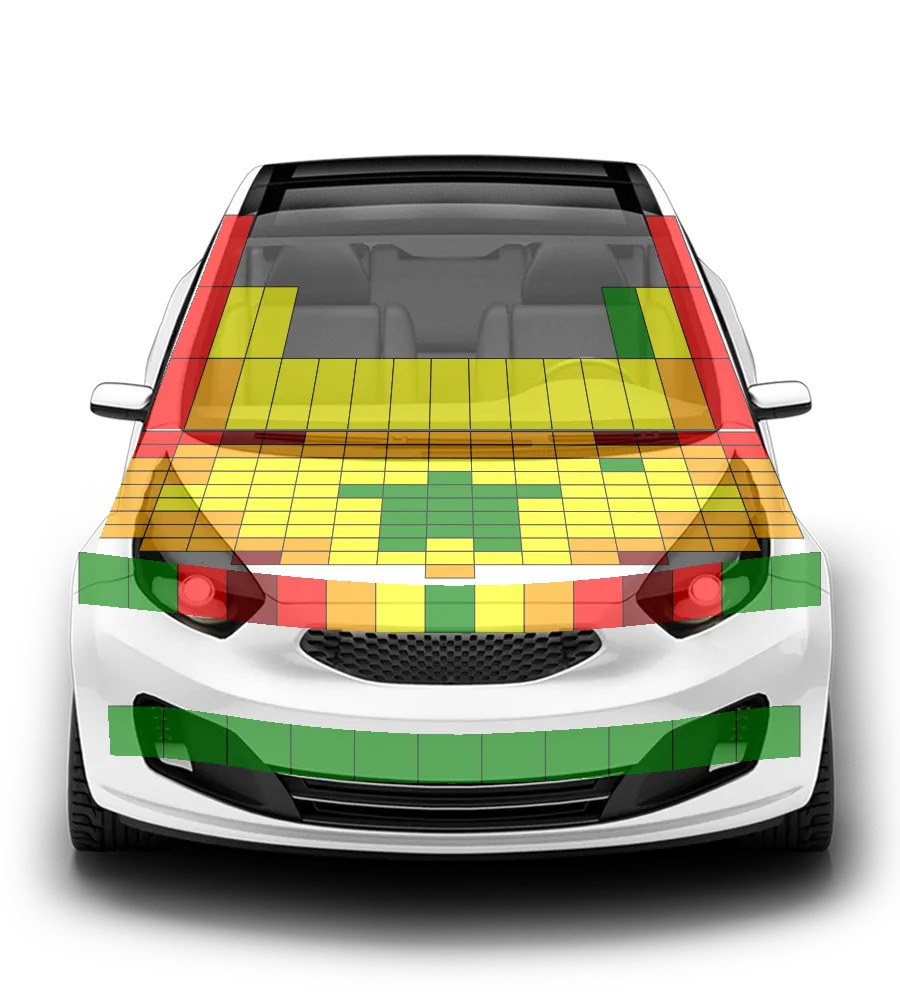 Crash test diagram