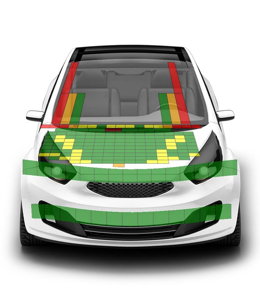 Crash test diagram