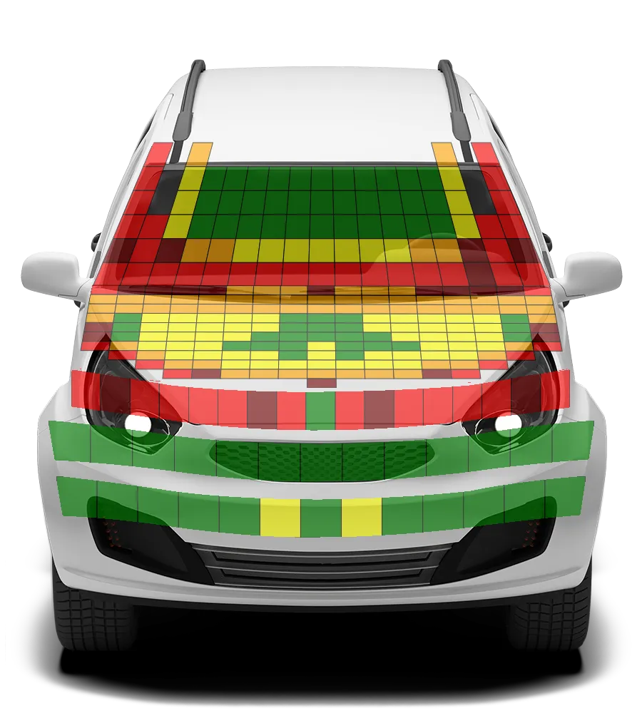 Crash test diagram