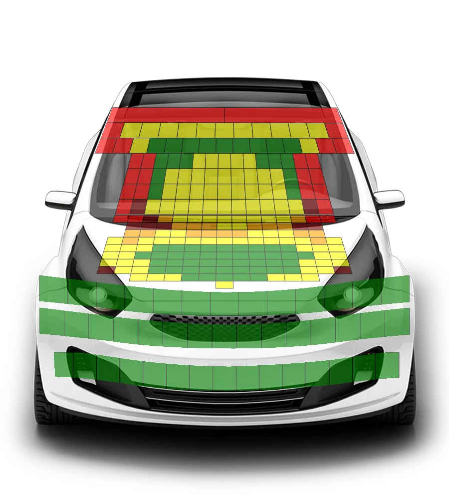 Crash test diagram