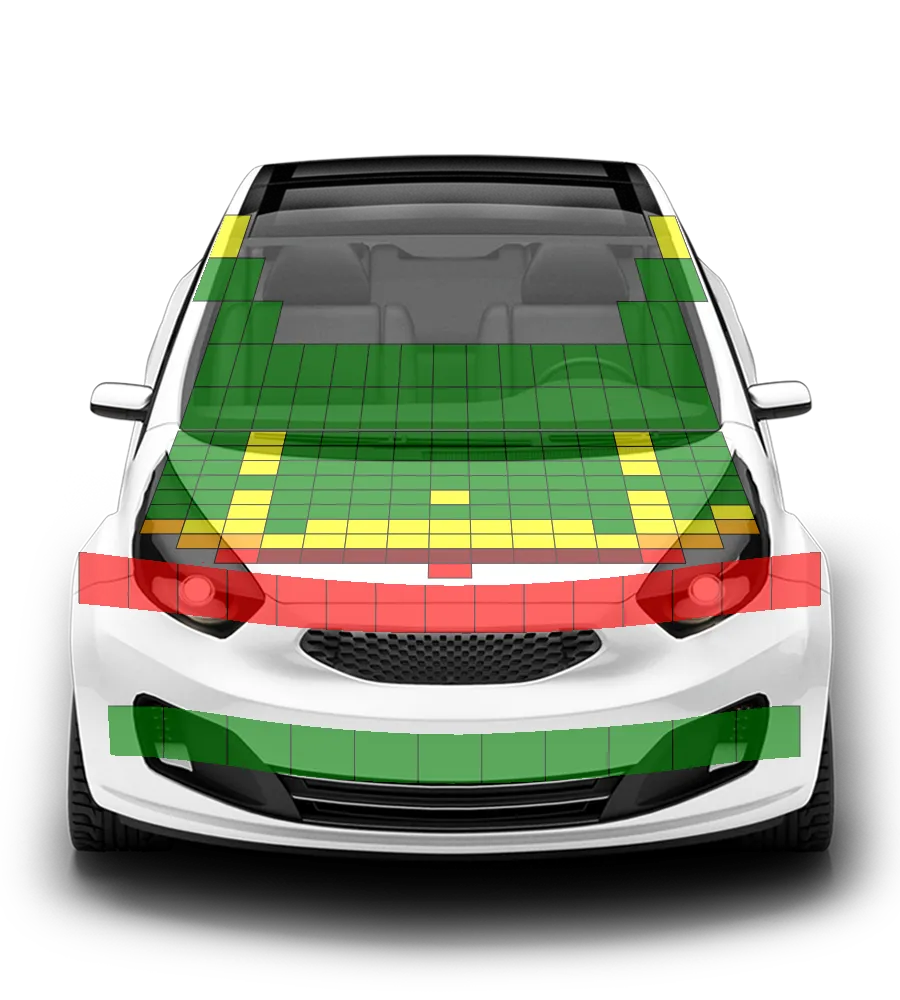 Crash test diagram