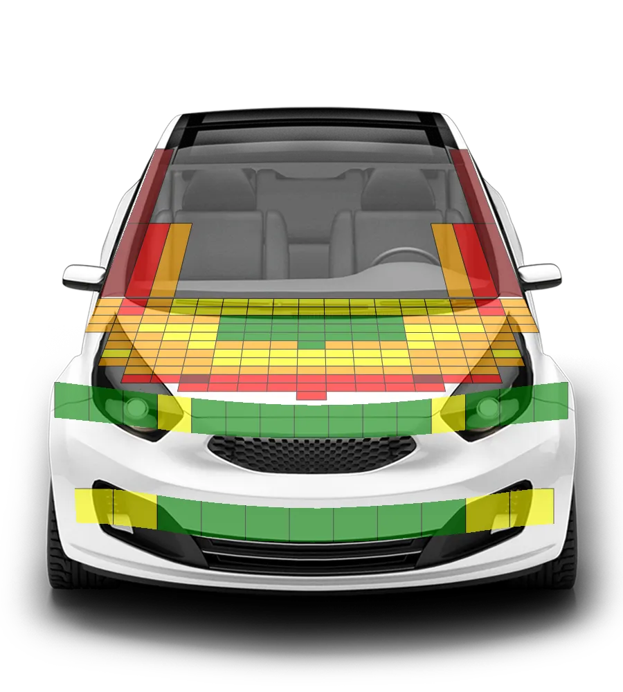 Crash test diagram