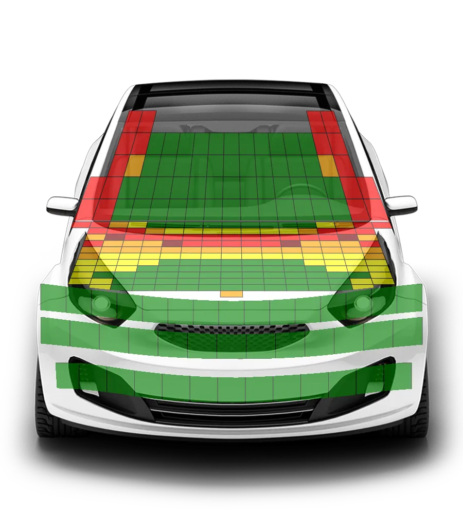 Crash test diagram