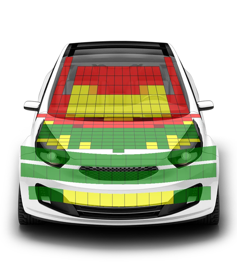 Crash test diagram