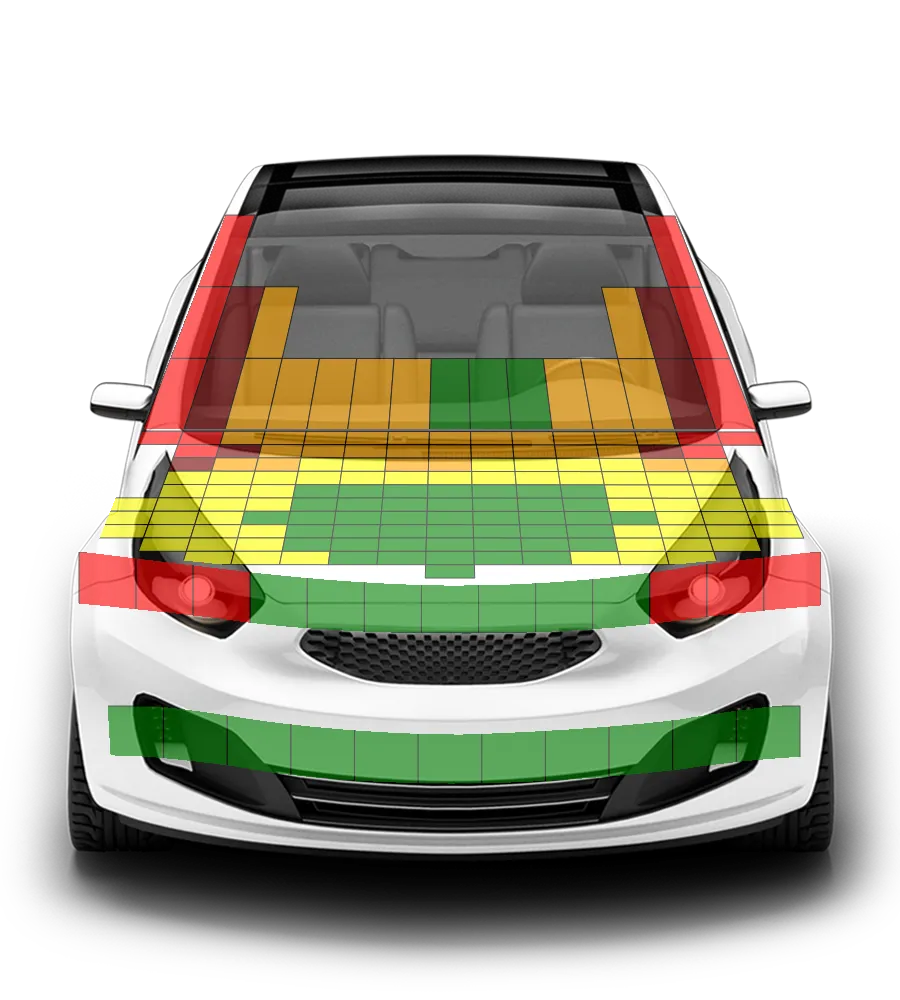Crash test diagram