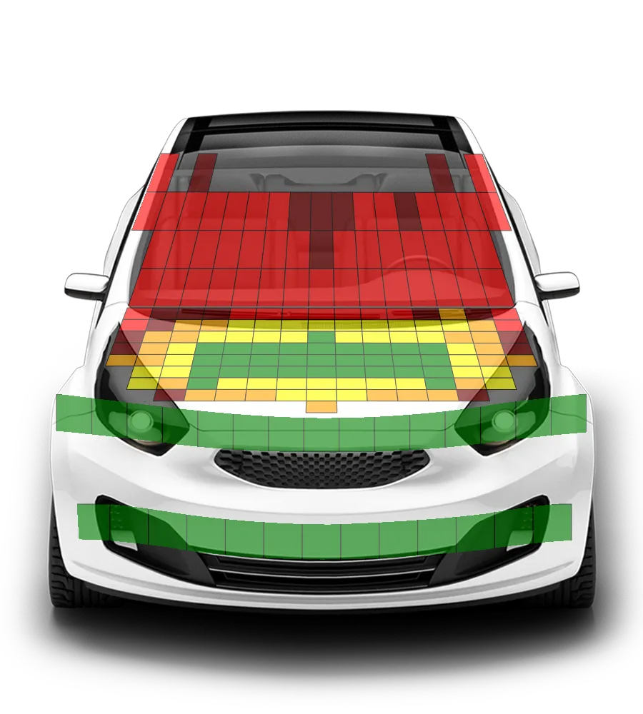 Crash test diagram