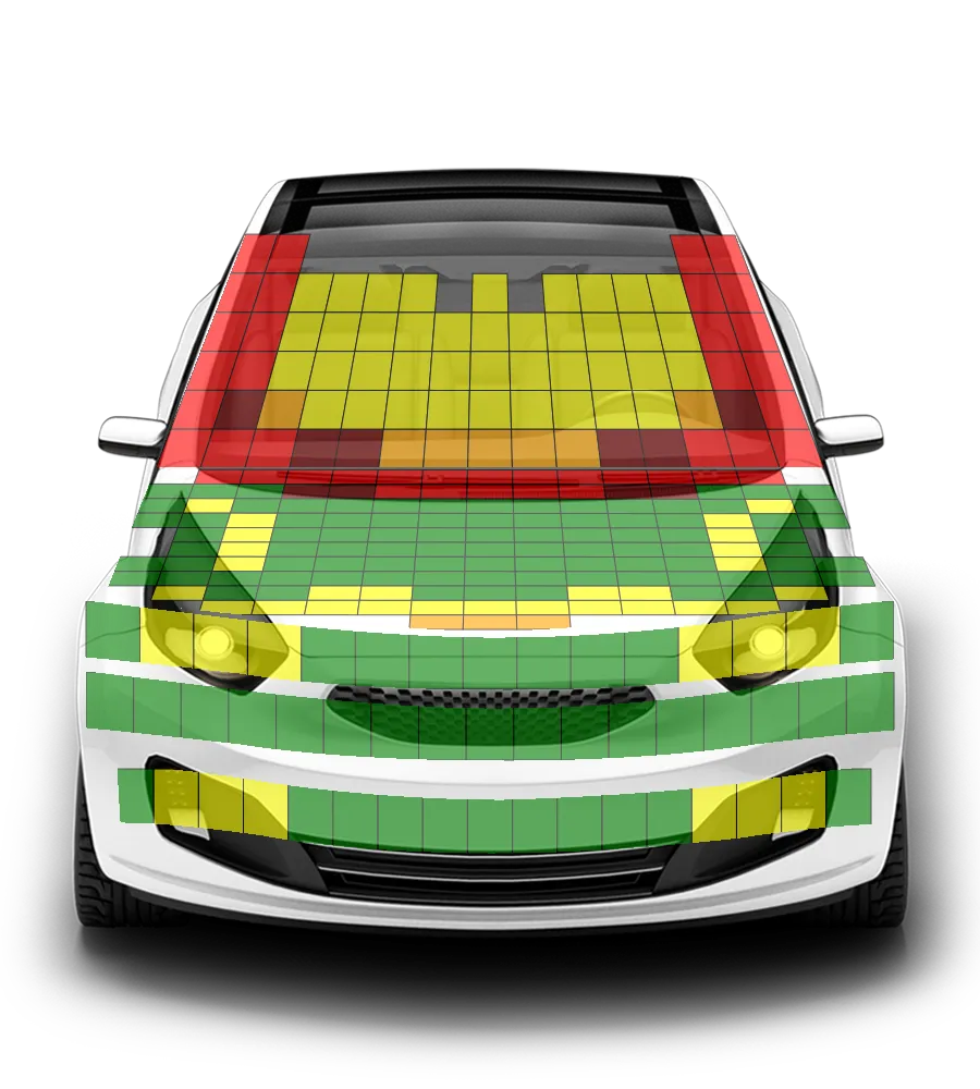 Crash test diagram