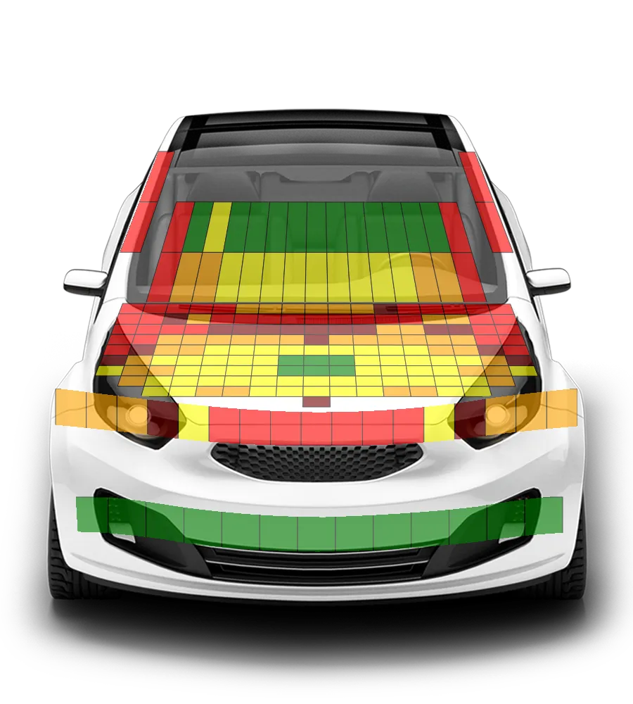 Crash test diagram