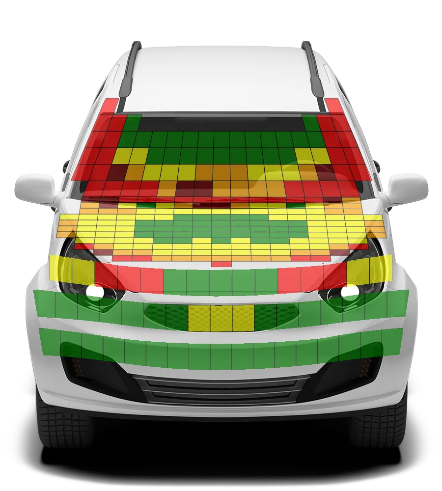 Crash test diagram