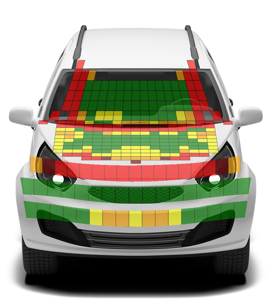 Crash test diagram