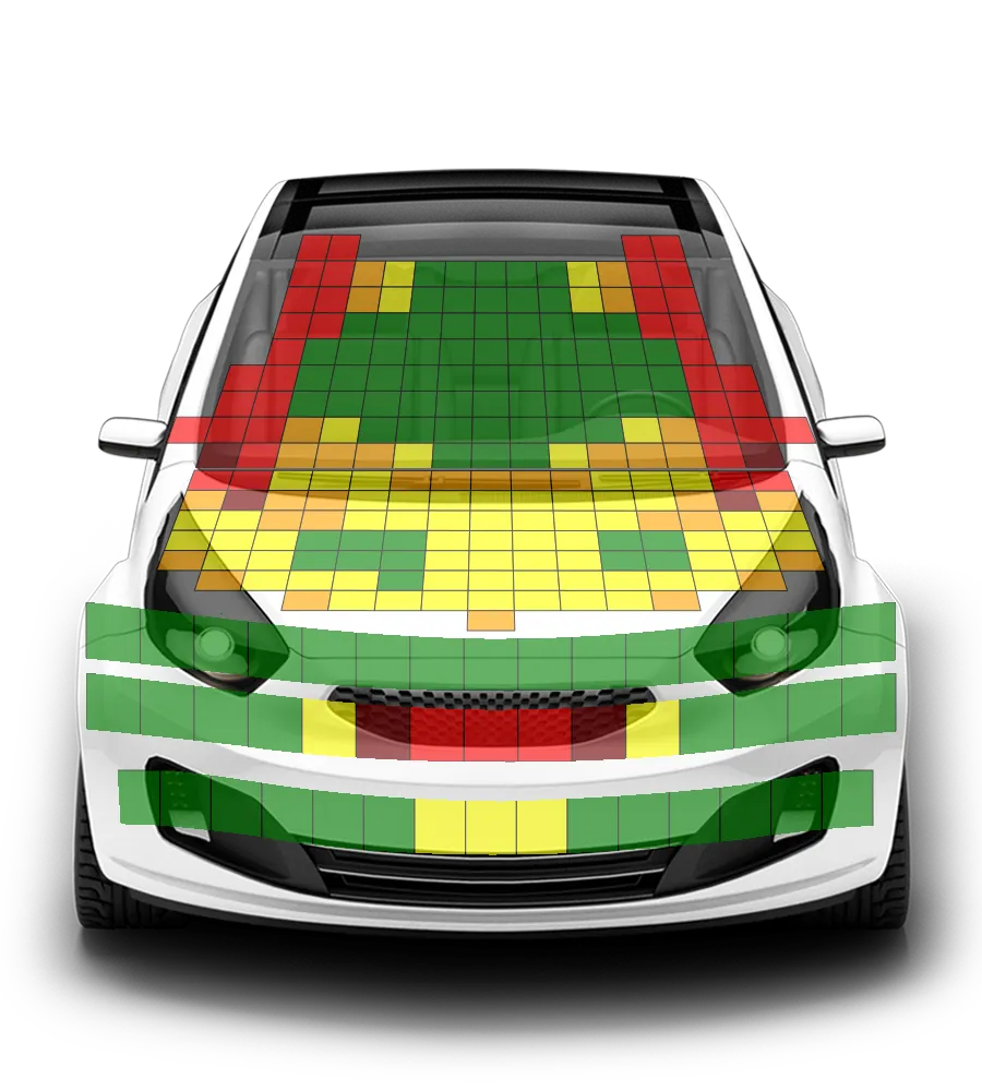 Crash test diagram