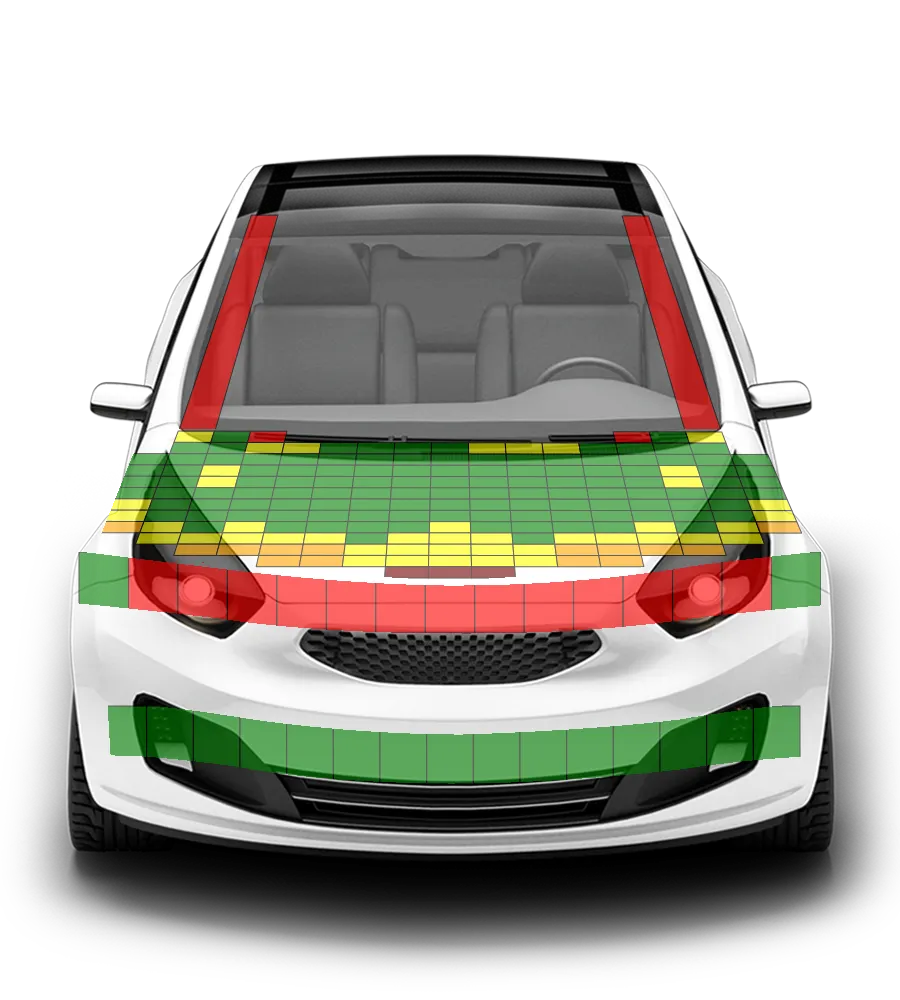 Crash test diagram
