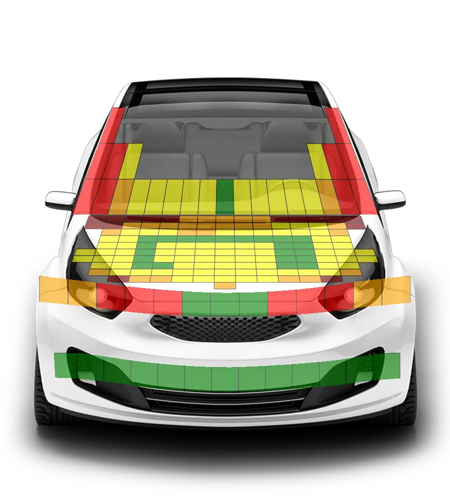 Crash test diagram