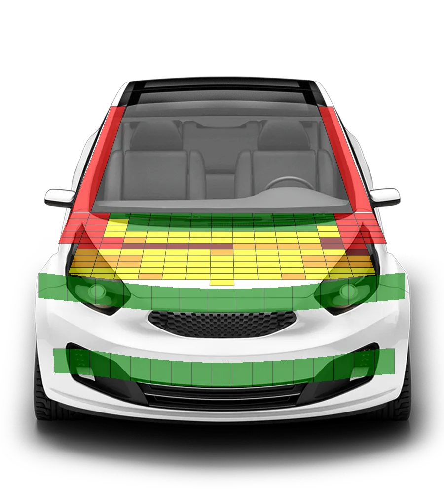 Crash test diagram