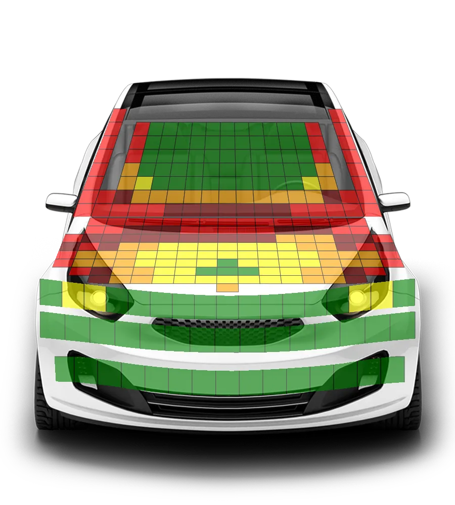 Crash test diagram