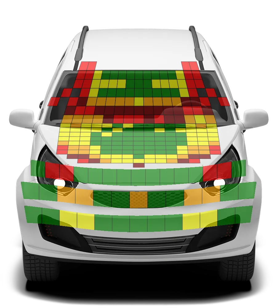Crash test diagram