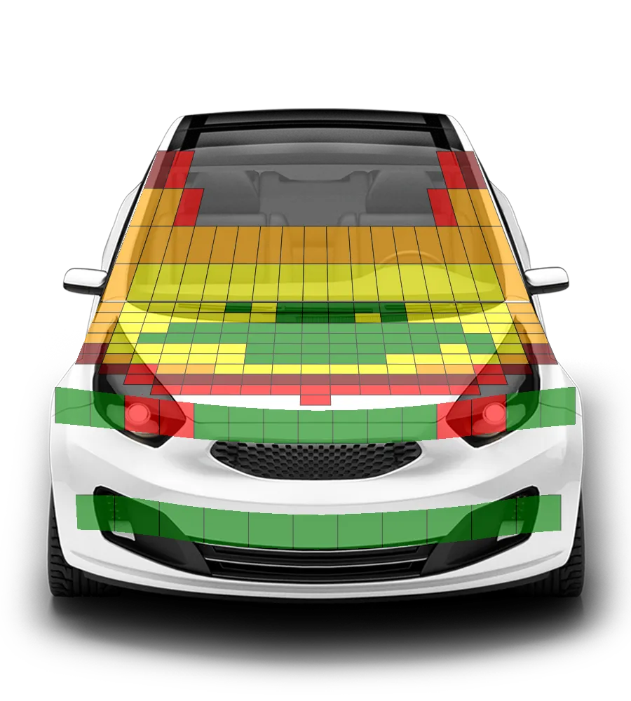 Crash test diagram