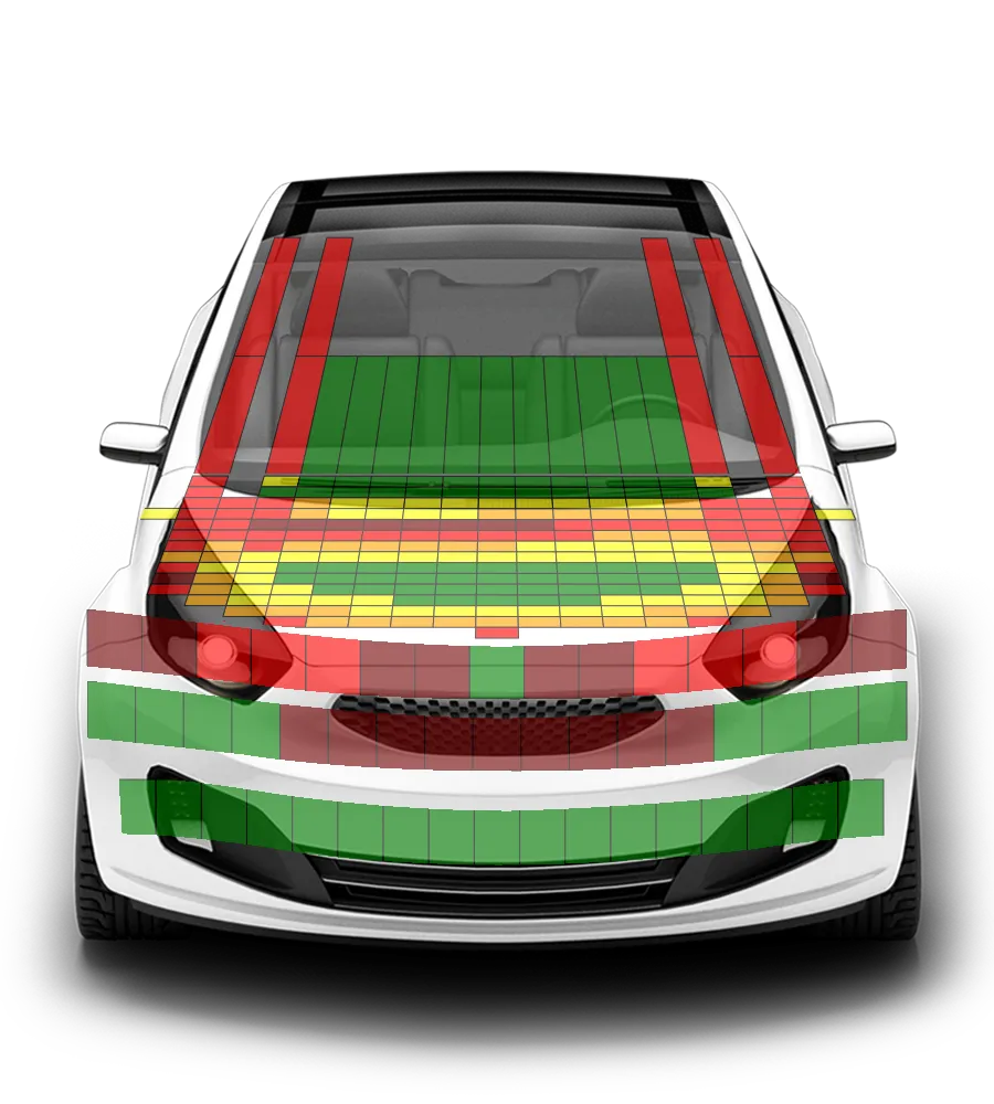 Crash test diagram
