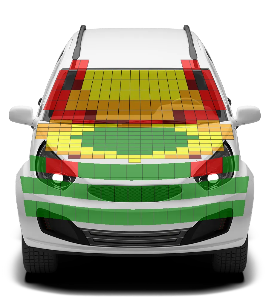 Crash test diagram