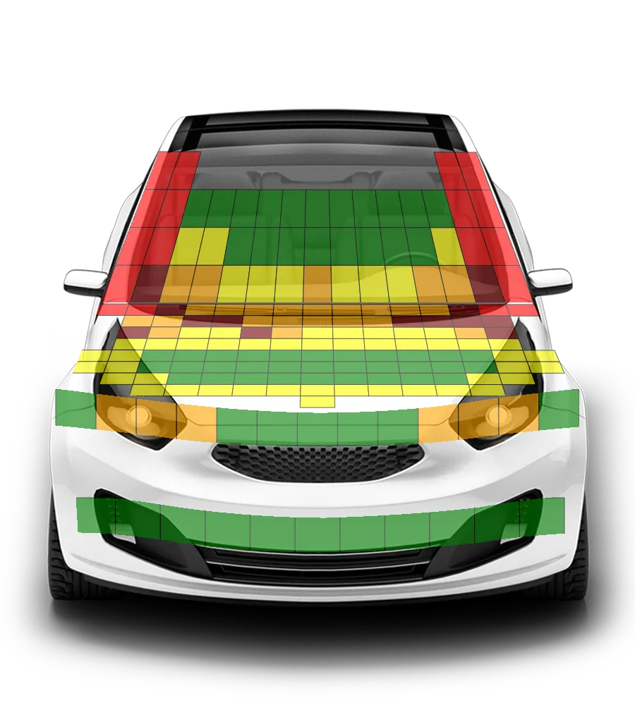 Crash test diagram
