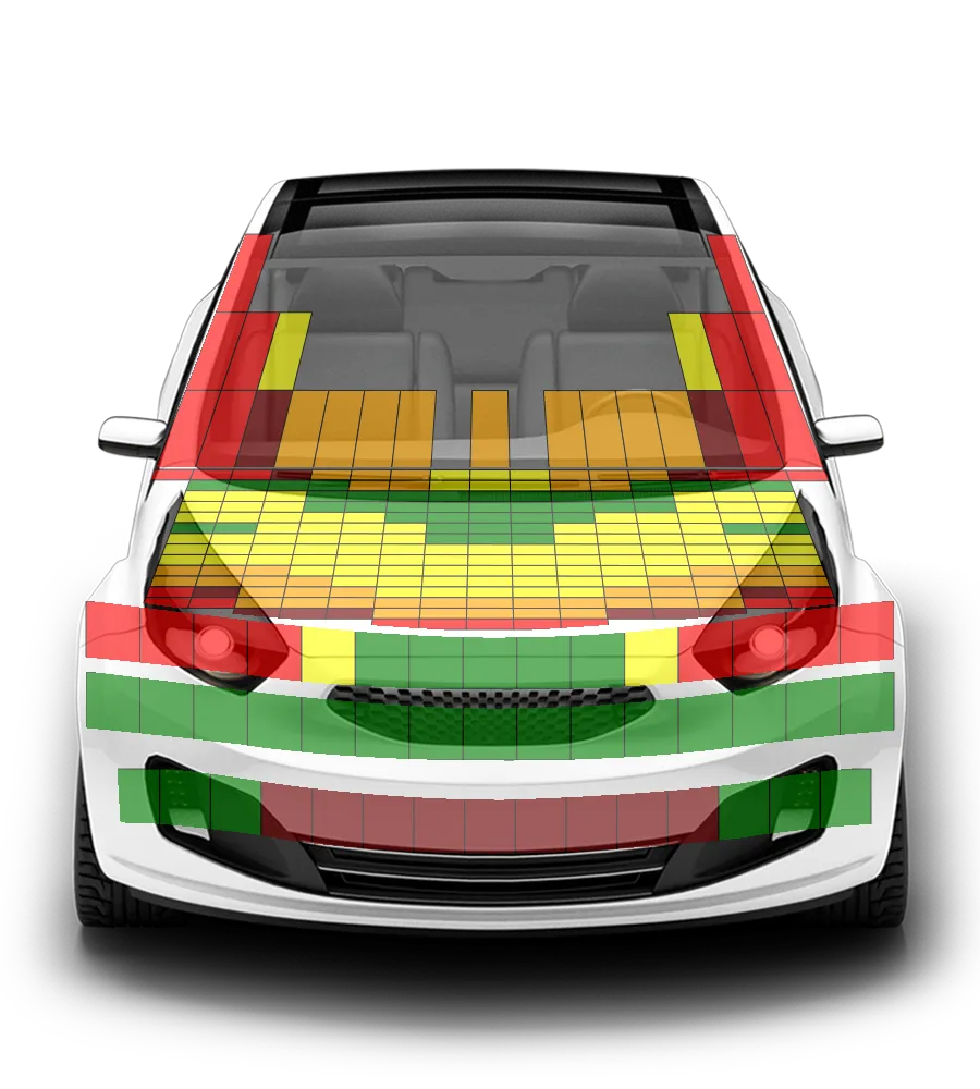 Crash test diagram