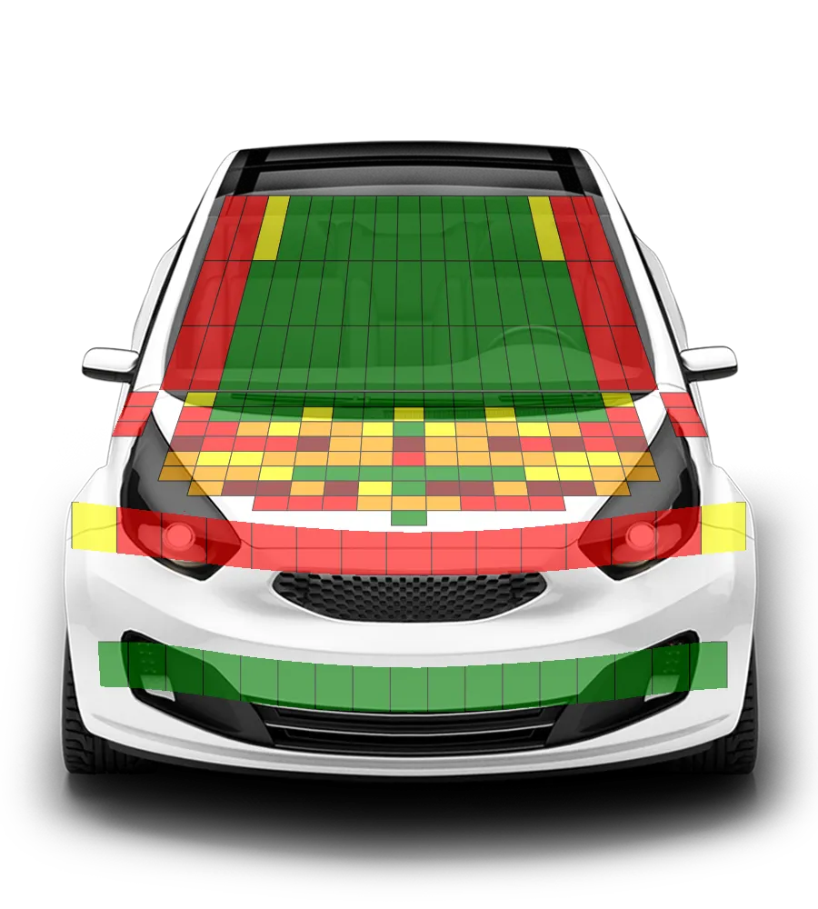 Crash test diagram