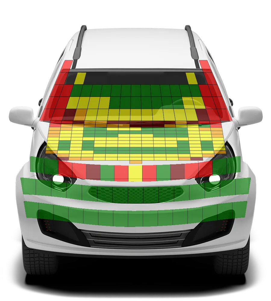 Crash test diagram