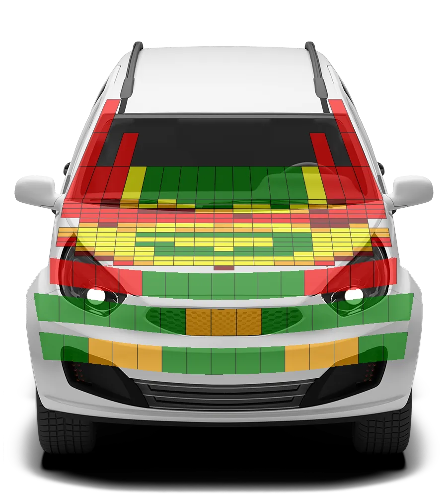 Crash test diagram