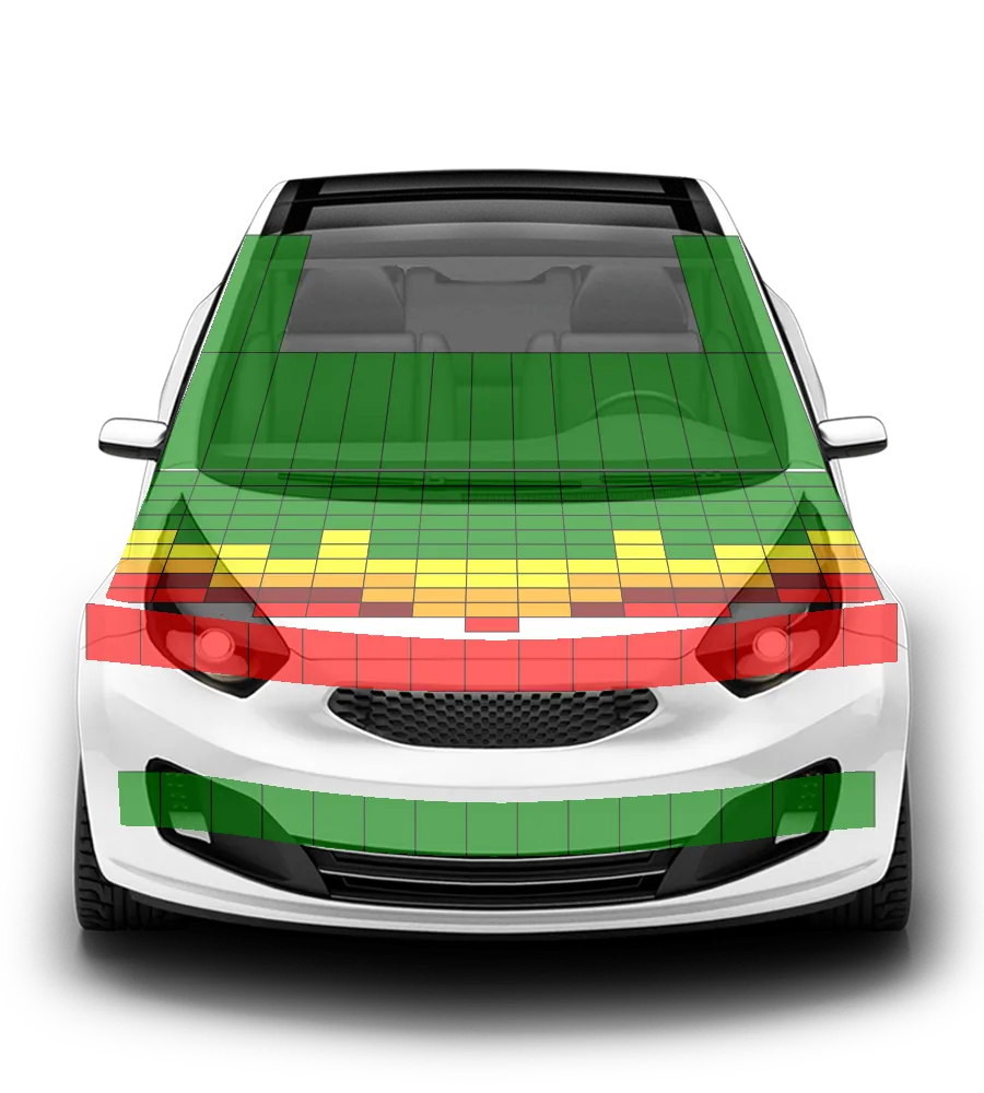 Crash test diagram