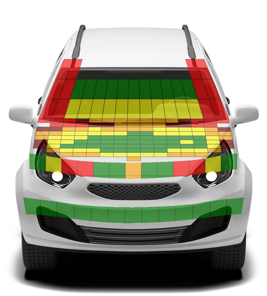 Crash test diagram